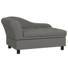 Elevated Dog Sofa Pet Bed with Storage Soft Cushion for Small Medium Dogs Gray Elevated Dog Sofa Pet Bed with Storage Soft Cushion for Small Medium Dogs Gray